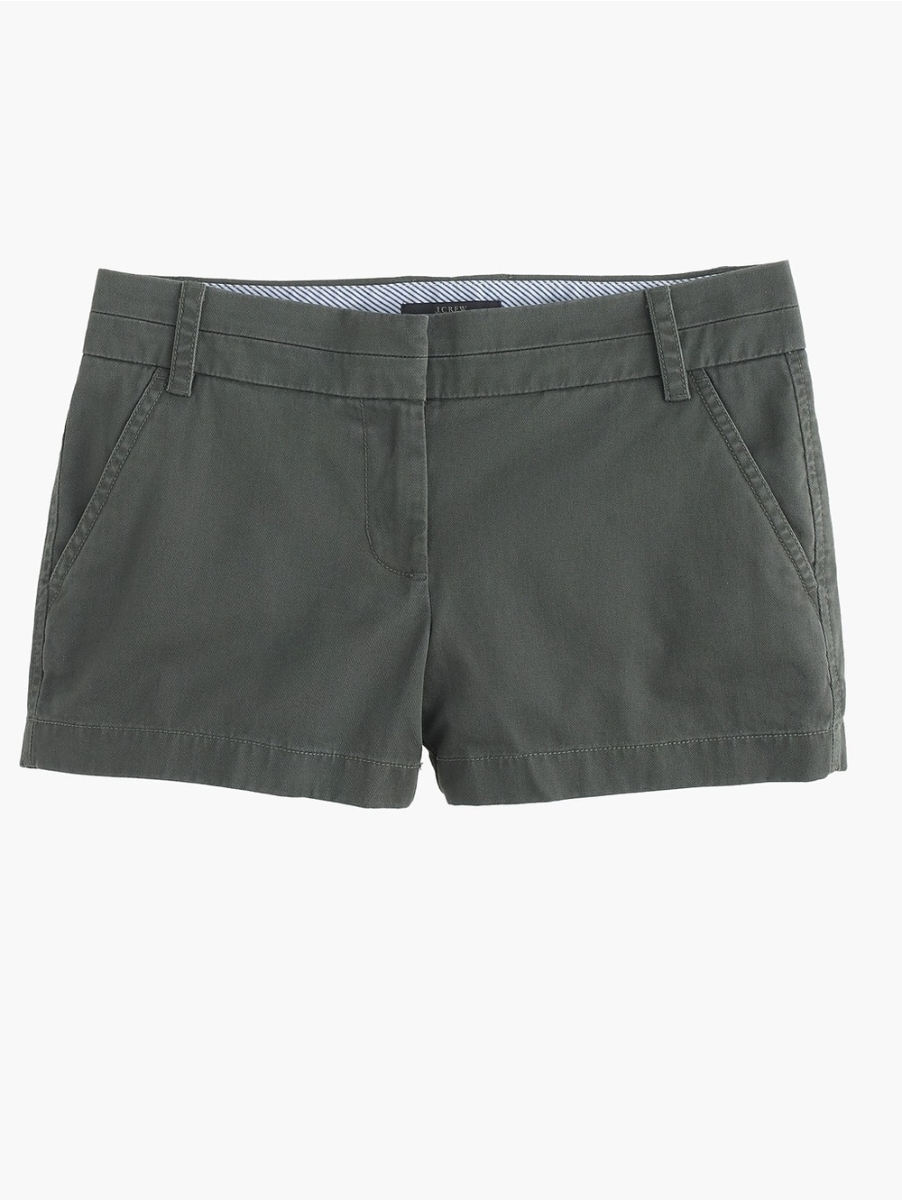 J.Crew Women’s 100% Cotton Chino Shorts Dark Grey Size 2 Hot Pants